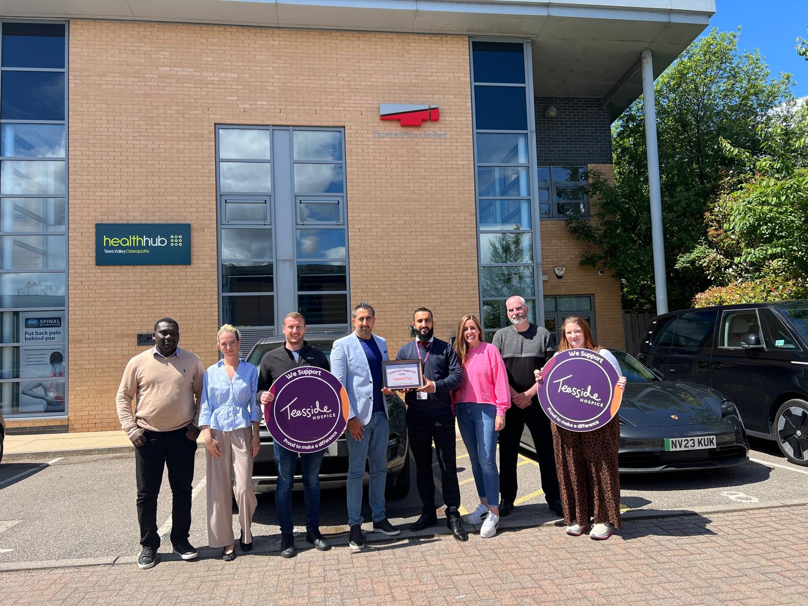 Tapered Plus and Teesside Hospice join forces